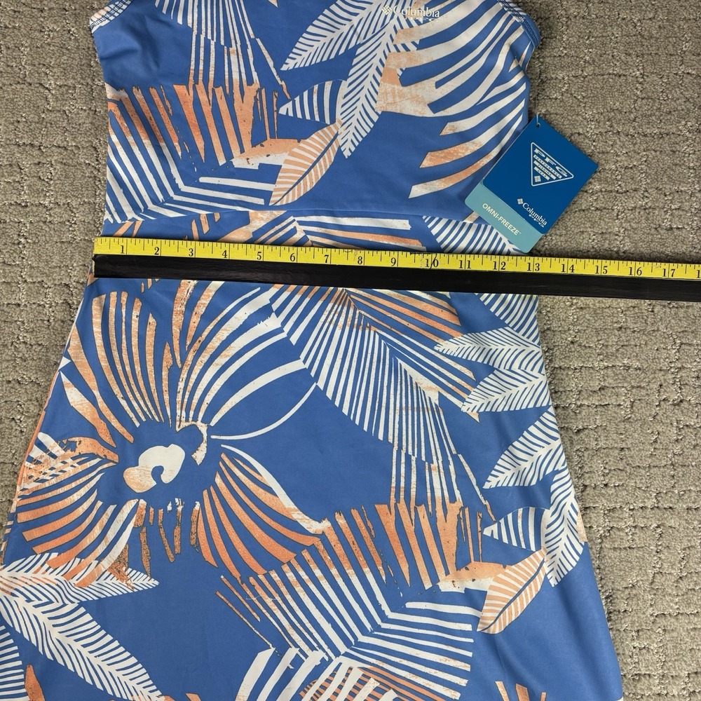 NWT Columbia PFG Midway Bay Dress Tropical Floral Women XXS Omni-Freeze NEW - Picture 3 of 7